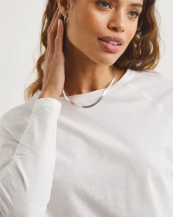 Raglan Long Sleeve Cotton Slub Top -Cheap Vextalia Store x01fz458742w