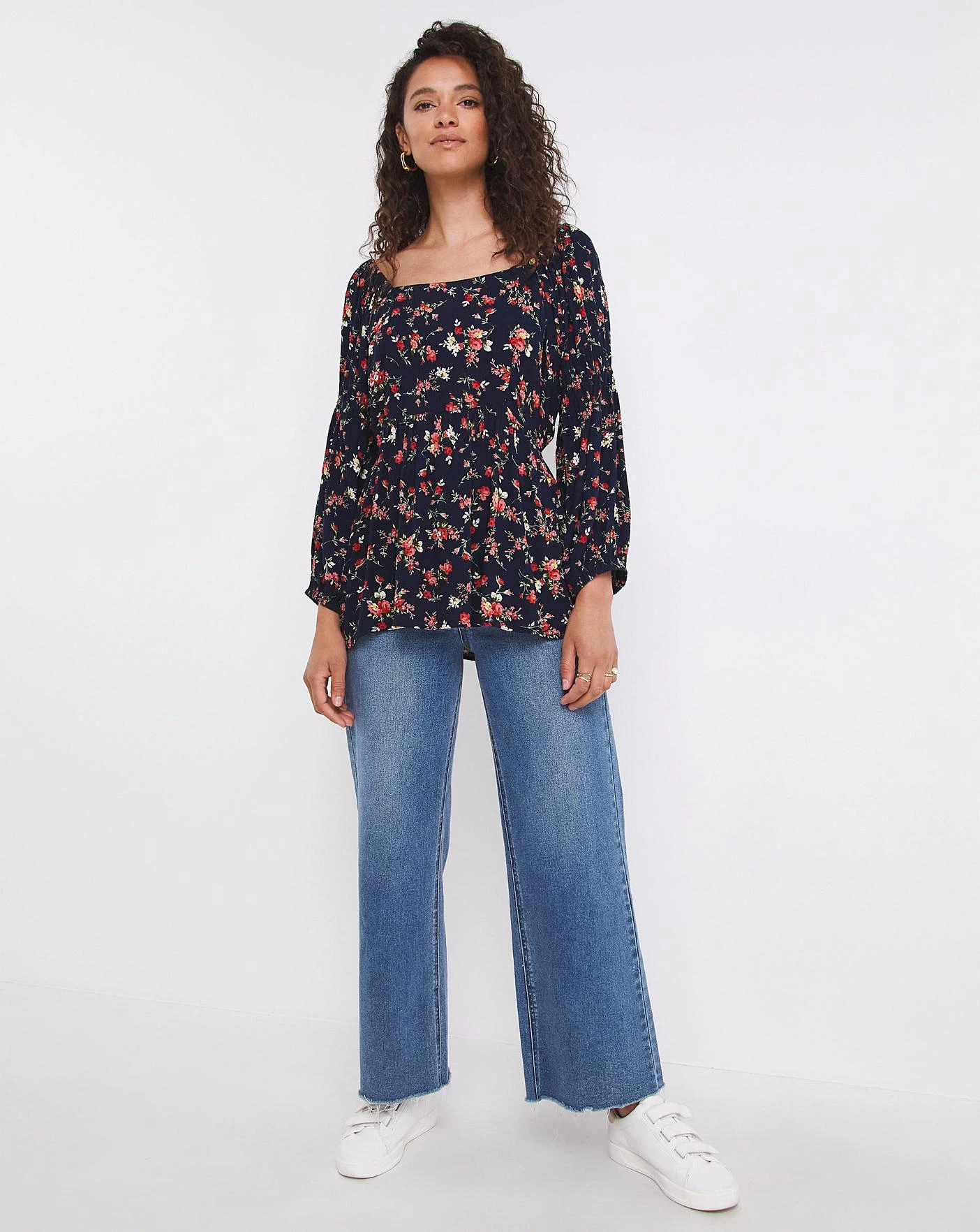 Joe Browns Ditsy Navy Blouse 3 Joe Browns Ditsy Navy Blouse - Image 3