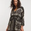 Joe Browns Tile Print Wrap Top