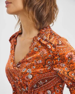 Joanna Hope Pleat Detail Tie Neck Tunic -Cheap Vextalia Store x01ii204732w