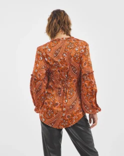 Joanna Hope Pleat Detail Tie Neck Tunic -Cheap Vextalia Store x01ii204733w