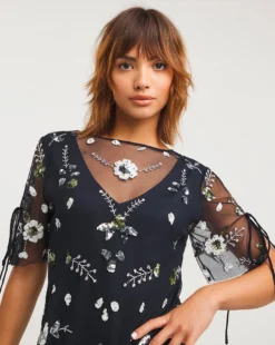 Joanna Hope Mesh Embroidered Blouse -Cheap Vextalia Store x01ii673707w