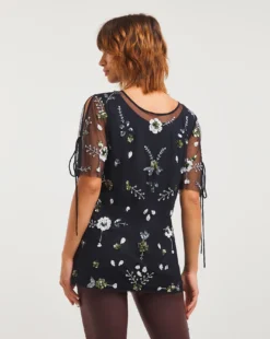 Joanna Hope Mesh Embroidered Blouse -Cheap Vextalia Store x01ii673708w