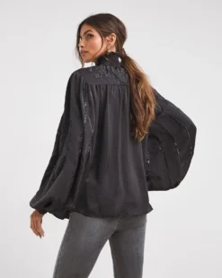 Joanna Hope High Neck Beaded Blouse -Cheap Vextalia Store x01mn640707w