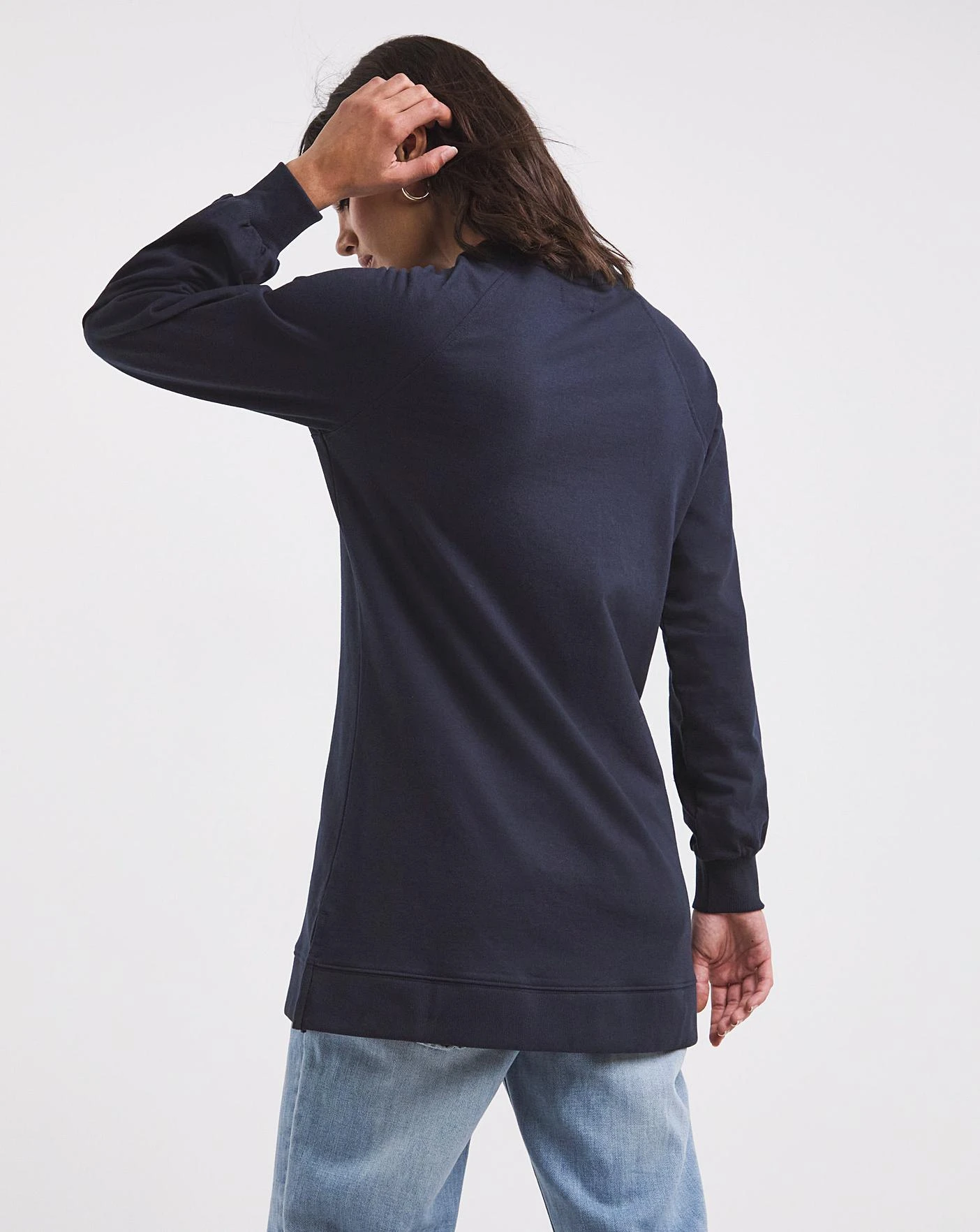Navy Sunray Stud Sweat Tunic 3 Navy Sunray Stud Sweat Tunic - Image 3