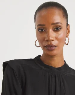 Shoulder Detail High Neck Top -Cheap Vextalia Store x01tu298747w