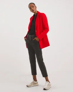 Volume Sleeve Zip Front Blouse -Cheap Vextalia Store x01tu355721w