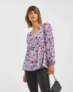 Jo Ruffle Hem Blouse