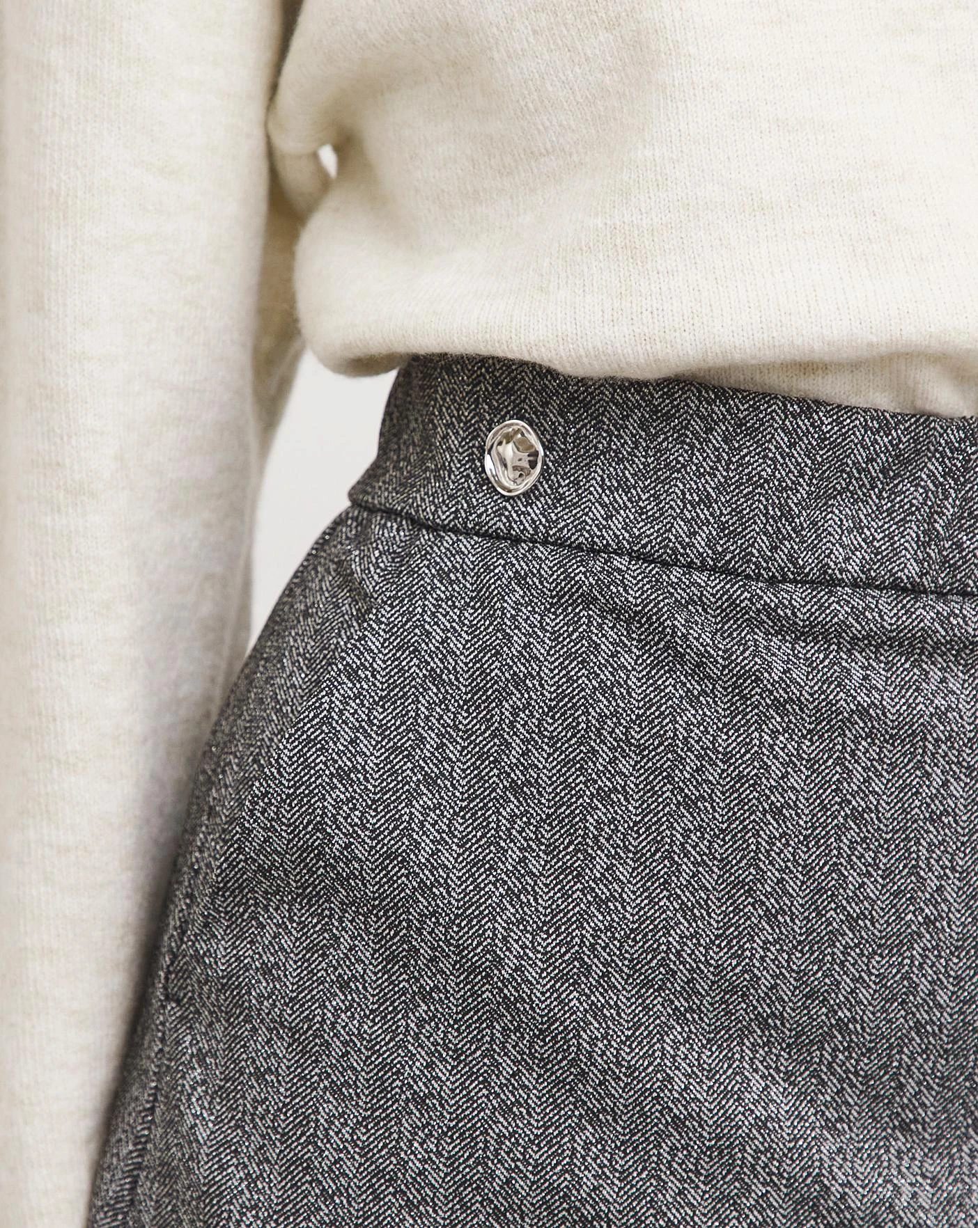 Herringbone Power Ponte Stretch Skirt 3 Herringbone Power Ponte Stretch Skirt - Image 3