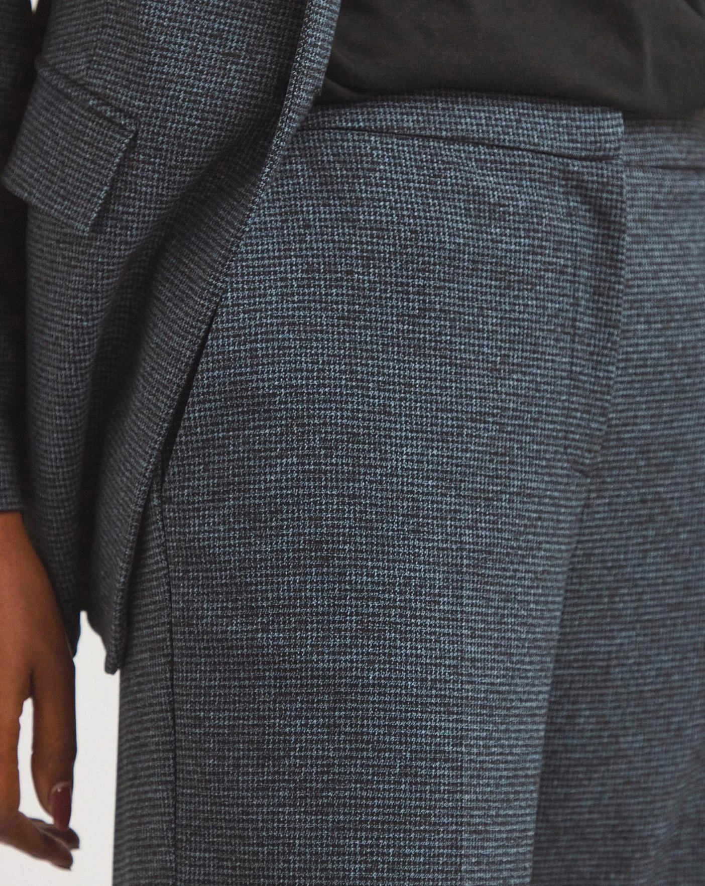 Houndstooth Wide Leg Trousers 3 Houndstooth Wide Leg Trousers - Image 3