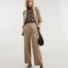 Oatmeal Ponte Straight Leg Trouser