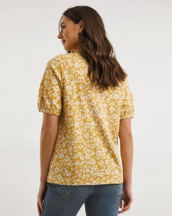 Julipa Shirred Shoulder T-Shirt -Cheap Vextalia Store x07eg342743w