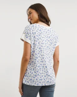 Julipa Lace Notch Neck Top -Cheap Vextalia Store x07eg359723w