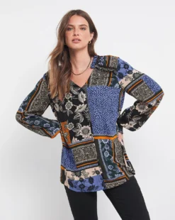 Julipa Ruffle Shoulder Blouse -Cheap Vextalia Store x07vh204726w