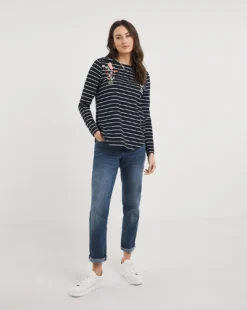 Julipa Stripe Top With Floral Print -Cheap Vextalia Store x07vh511737w