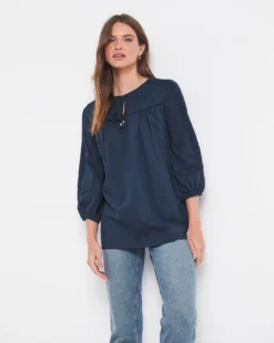 Julipa Lace Trim Jersey Top