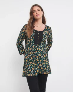 Julipa Button Detail Tunic -Cheap Vextalia Store x07vh514716w