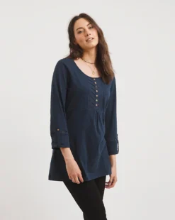 Julipa Button Detail Tunic -Cheap Vextalia Store x07vh521733w