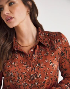 Julipa Satin Gathered Shoulder Shirt -Cheap Vextalia Store x07vh657707w