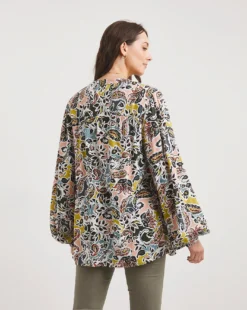 Julipa Pintuck Half Button Blouse -Cheap Vextalia Store x07wg916741w