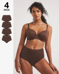 4 Pack Value Full Fit Briefs Nude 1