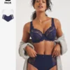 Navy/White 2 Pack Ella Lace Briefs