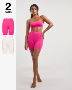 2 Pack Cotton Cycling Shorts