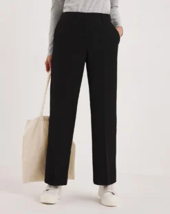Black Tailored Wide Leg Trousers -Cheap Vextalia Store y01dt943716w