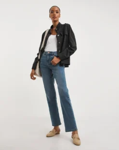 24/7 Western Blue Straight Leg Jeans