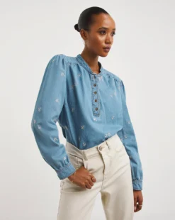 Embroidered Western Shirt