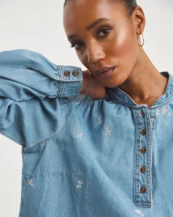 Embroidered Western Shirt -Cheap Vextalia Store y01fc151709w