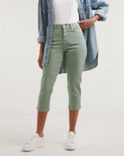 Khaki 24/7 Crop Jeans -Cheap Vextalia Store y01fc607720w