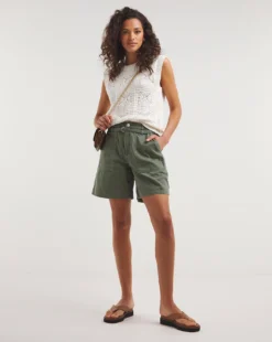 Khaki Mix Denim Cargo Short -Cheap Vextalia Store y01fc628729w