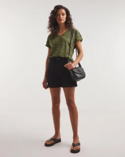 Black 24/7 Mid Shorts