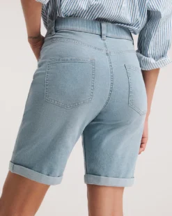 Authentic Light Wash 24/7 Knee Shorts -Cheap Vextalia Store y01fc995748w