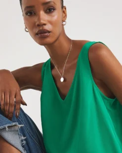 V Neck Woven Tops -Cheap Vextalia Store y01gp082727w