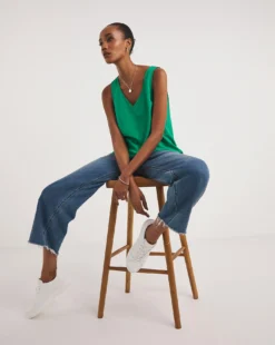 V Neck Woven Tops -Cheap Vextalia Store y01gp082729w