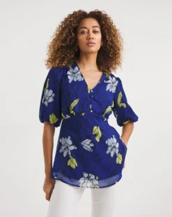 Tea Blouse With Exposed Back -Cheap Vextalia Store y01gp183735w