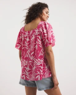 Square Neck Plisse Top -Cheap Vextalia Store y01gp392720w