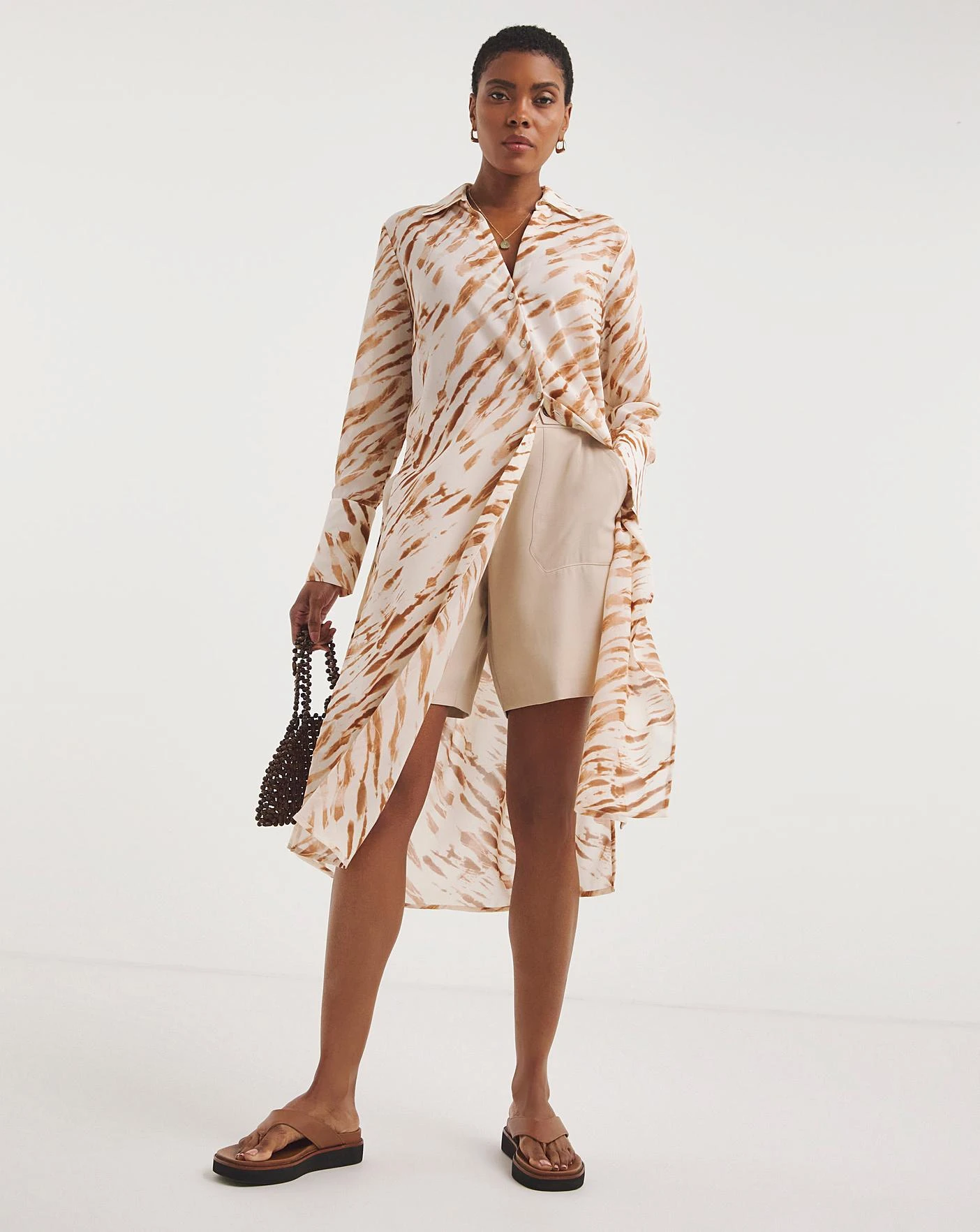 Longline Shirt With Side Splits 1 Longline Shirt With Side Splits