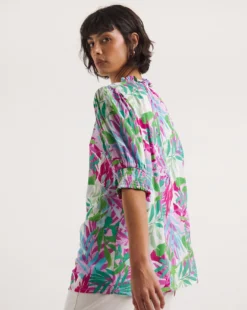 Frill Trim Crinkle Top -Cheap Vextalia Store y01gp439728w