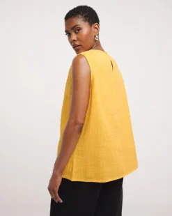 Cheesecloth Lace Insert Vest -Cheap Vextalia Store y01gp480750w