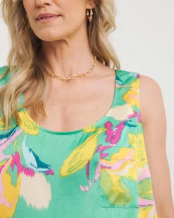 Multi Print Satin Vest -Cheap Vextalia Store y01gp603707w