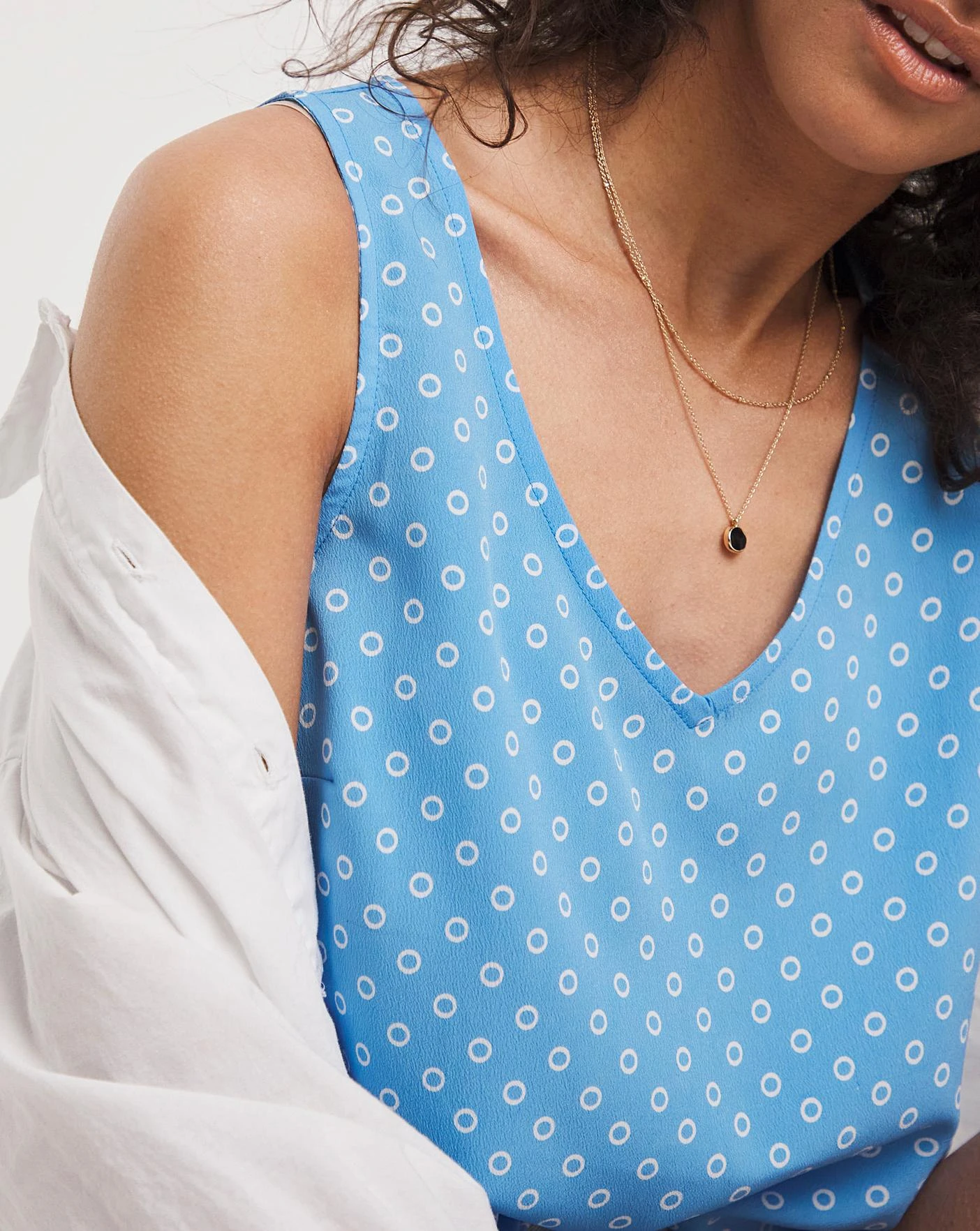 Simply Be V Neck Woven Vest 4 Simply Be V Neck Woven Vest - Image 4