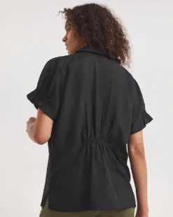 Linen Relaxed Grown On Sleeve Shirt -Cheap Vextalia Store y01gp964741w