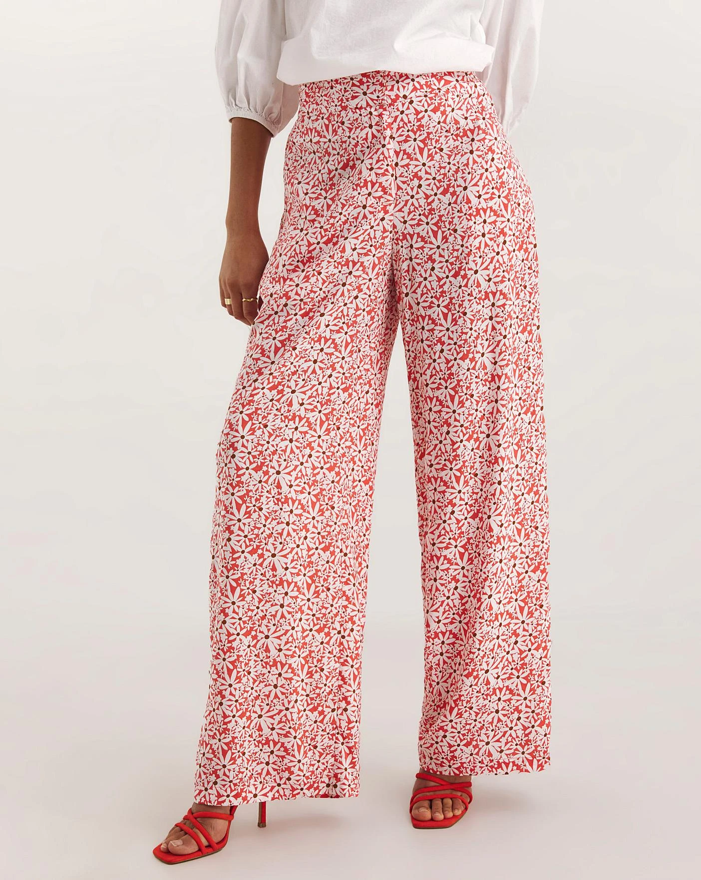 Floral Print Formal Wide Leg Trouser 3 Floral Print Formal Wide Leg Trouser - Image 3