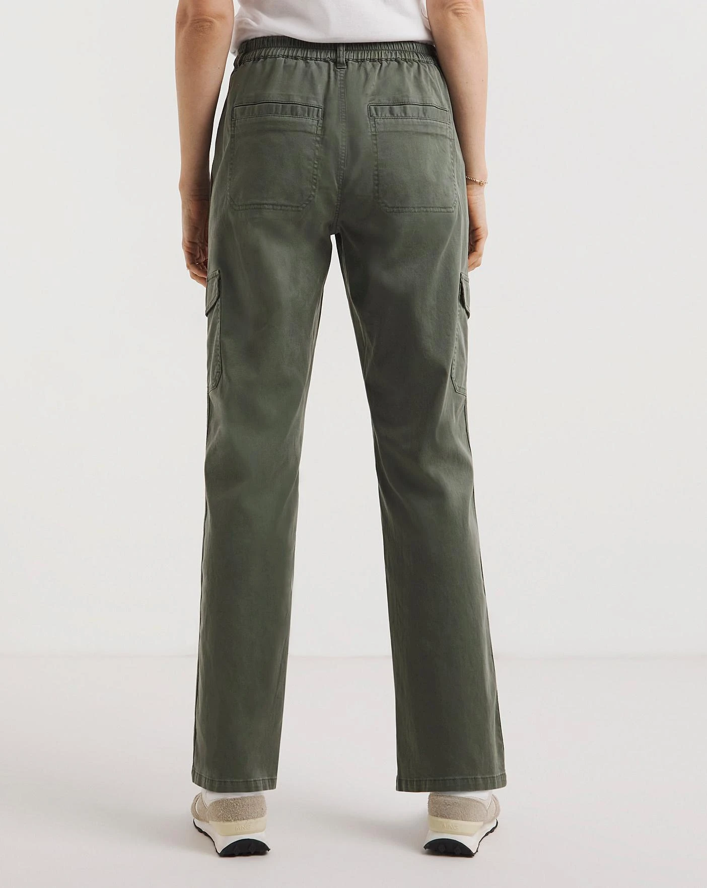 Stretch Washed Cargo Detail Trousers 2 Stretch Washed Cargo Detail Trousers - Image 2