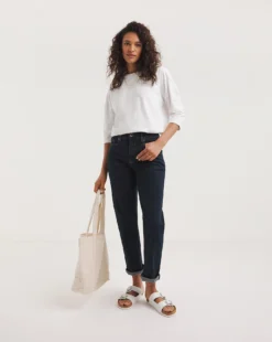 24/7 Organic Indigo Straight Leg Jeans