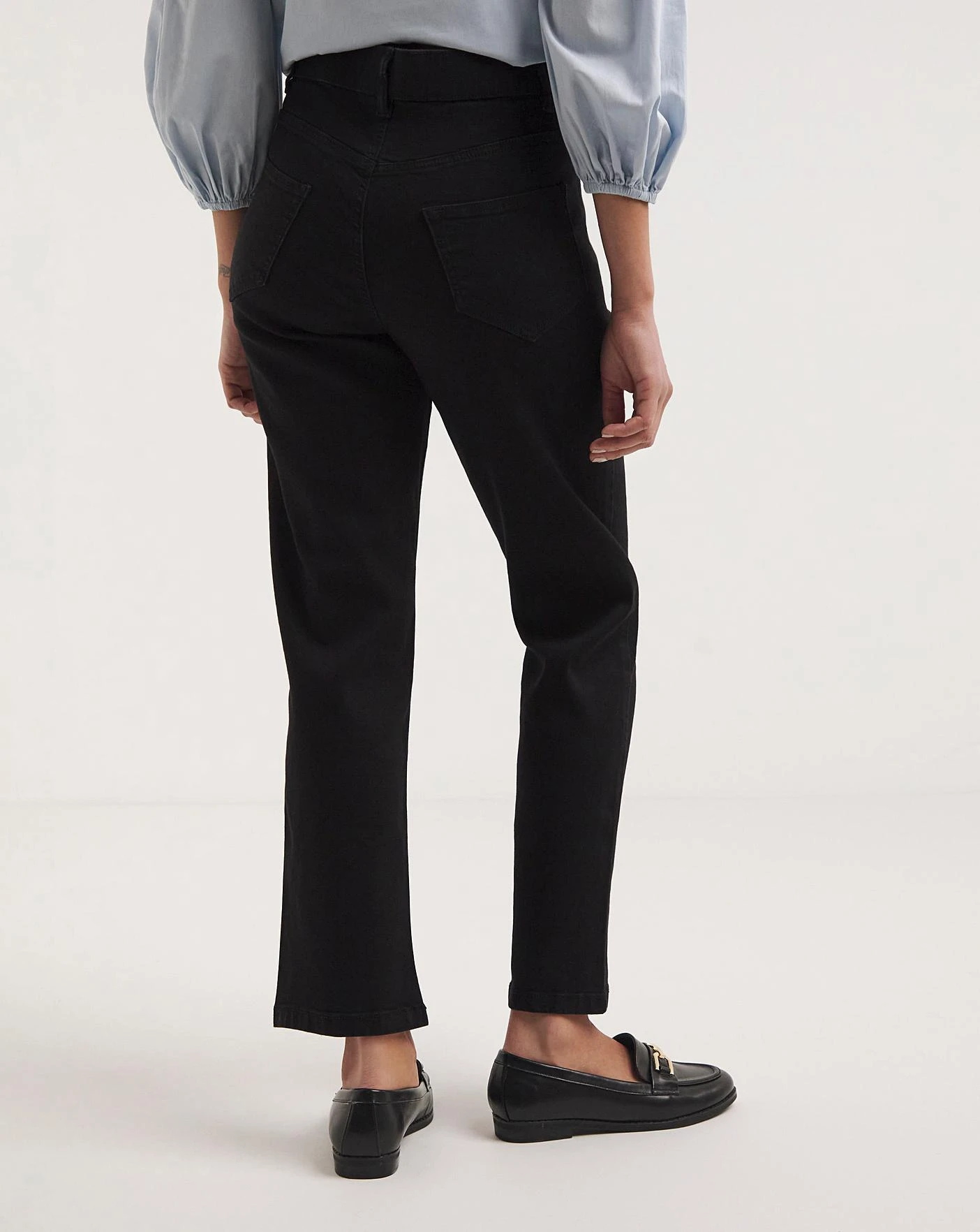 24/7 Organic Black Straight Leg Jeans 2 24/7 Organic Black Straight Leg Jeans - Image 2