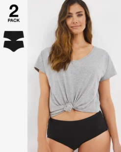 Playtex 2Pack Organic Cotton Midi Briefs